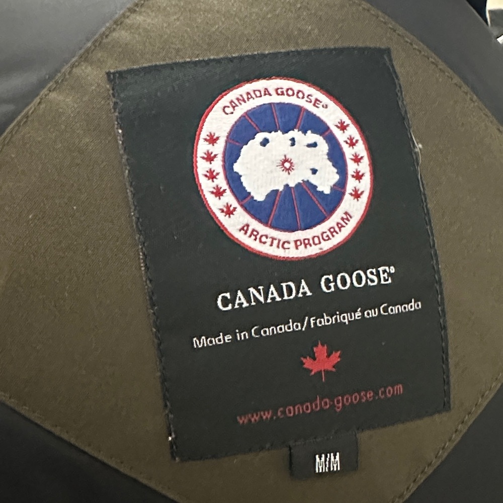CANADA GOOSE BRONTE PARKA Down Jacket Military Green Khaki Polyester - Picture 11 of 14
